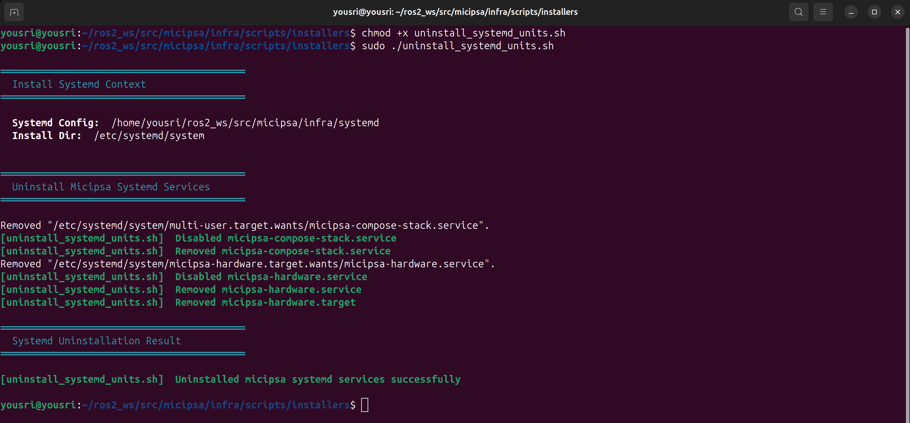 systemd script install